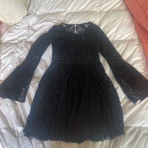 Free People Black Lace Dress size 4